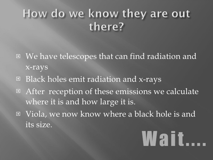 Black hole hoax