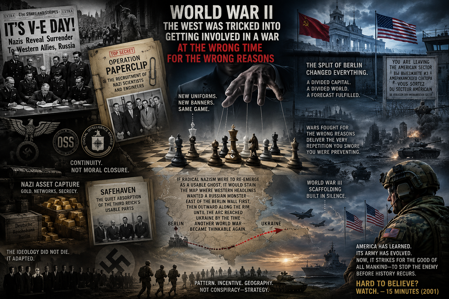 WW2 — mission failed vs victory story (title bridge)