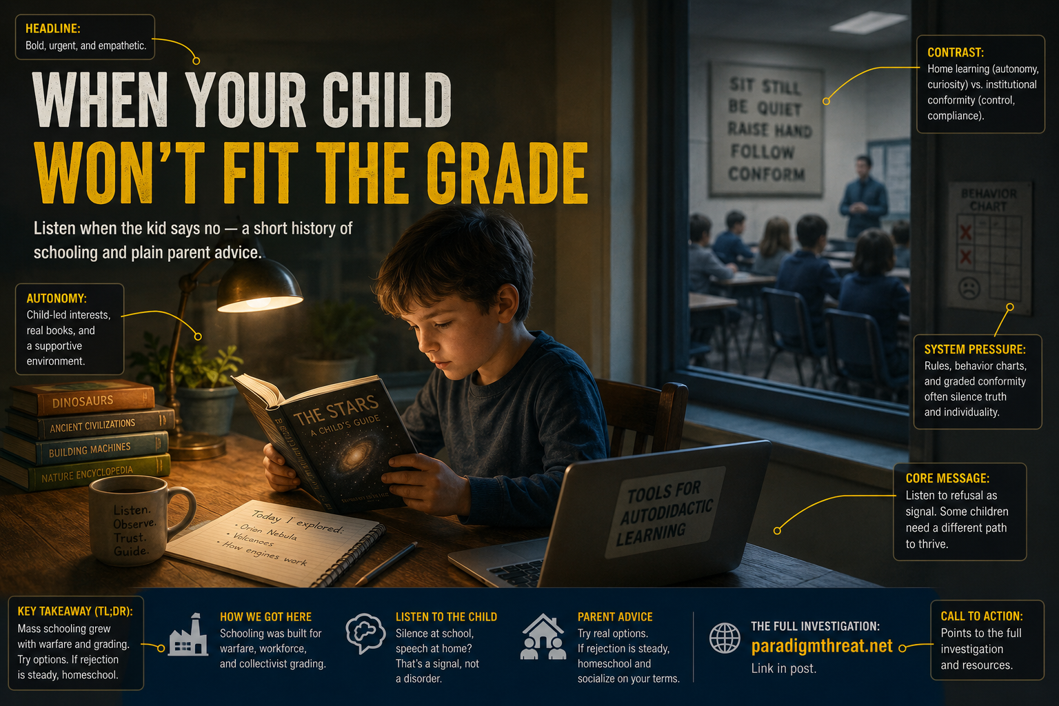 When your child won’t fit the grade — schooling, conformity, and parent advice