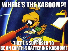 Marvin the Martian known for his calm demeanor and often foiled attempts to destroy Earth