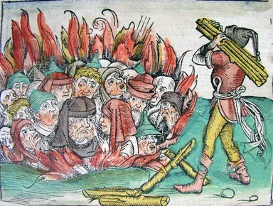Illustration: Burning of the Jews