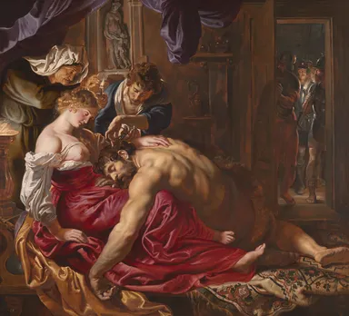 Painting of Samson and Delilah by Paul Rubens in 1609