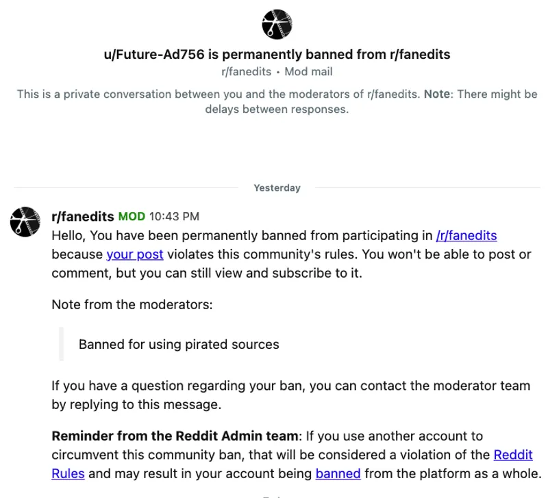 Reddit Censorship